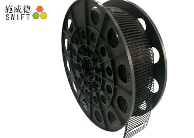 Μήκος 150mm νάυλον πλάτος 3.6mm δεσμών καλωδίων λουρίδων μαύροι πλαστικοί δεσμοί